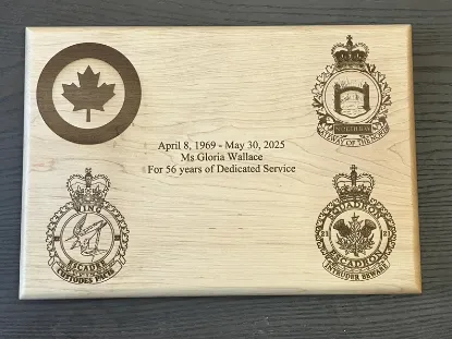 Picture of The Tribute Board : Charcuterie Hardwood Board – Customizable Engraving for Military, Police or Corporate Gift