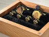 Picture of The Valor Collection : Cufflinks and Shirt Studs Set – Custom Engraved with Matching Cherry Wood Box