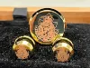 Picture of The Valor Collection : Cufflinks and Shirt Studs Set – Custom Engraved with Matching Cherry Wood Box