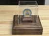 Picture of The Tribute Keeper : Challenge Coin Display – Personalized Wooden Stand with Engraving Option and Optional Cover