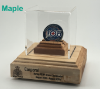 Picture of The Tribute Keeper : Challenge Coin Display – Personalized Wooden Stand with Engraving Option and Optional Cover