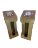 Picture of The Tilted Tribute : Inlaid Coin Paper Weight and Coin Display – Military, Police & Corporate Promotion or Farewell Gift